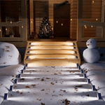 Stilvolle LED-Beleuchtung für Treppen im Außenbereich