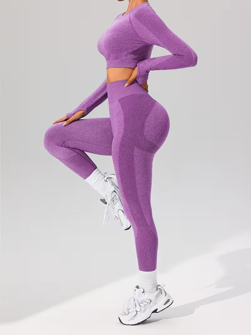 FlexFit Damen Sport Leggings und Top – Stylisch und Bequem