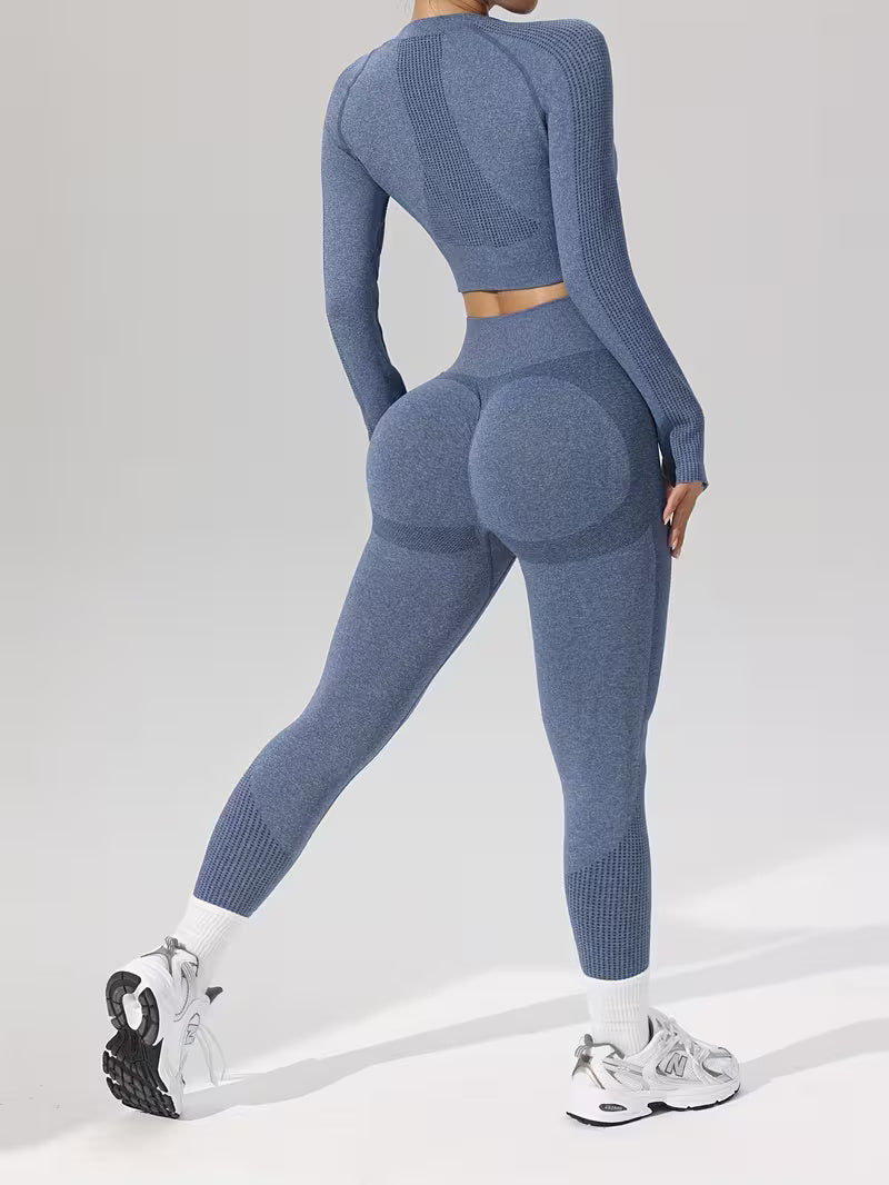 FlexFit Damen Sport Leggings und Top – Stylisch und Bequem