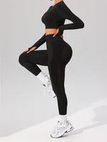 FlexFit Damen Sport Leggings und Top – Stylisch und Bequem