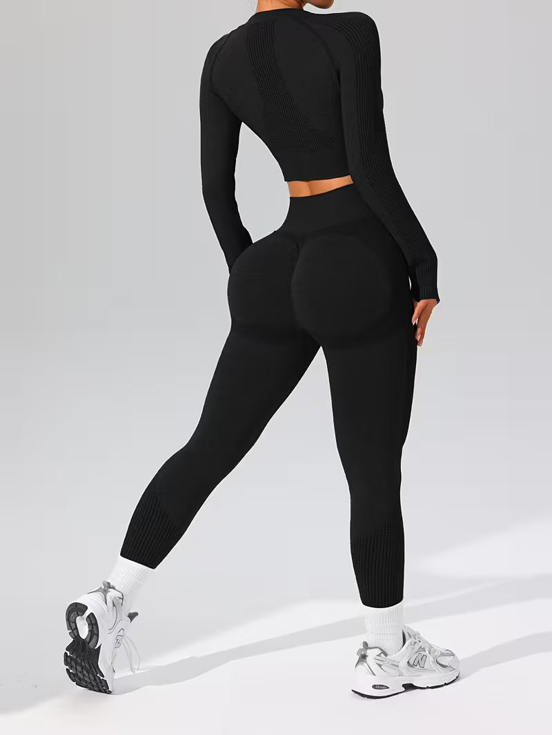 FlexFit Damen Sport Leggings und Top – Stylisch und Bequem