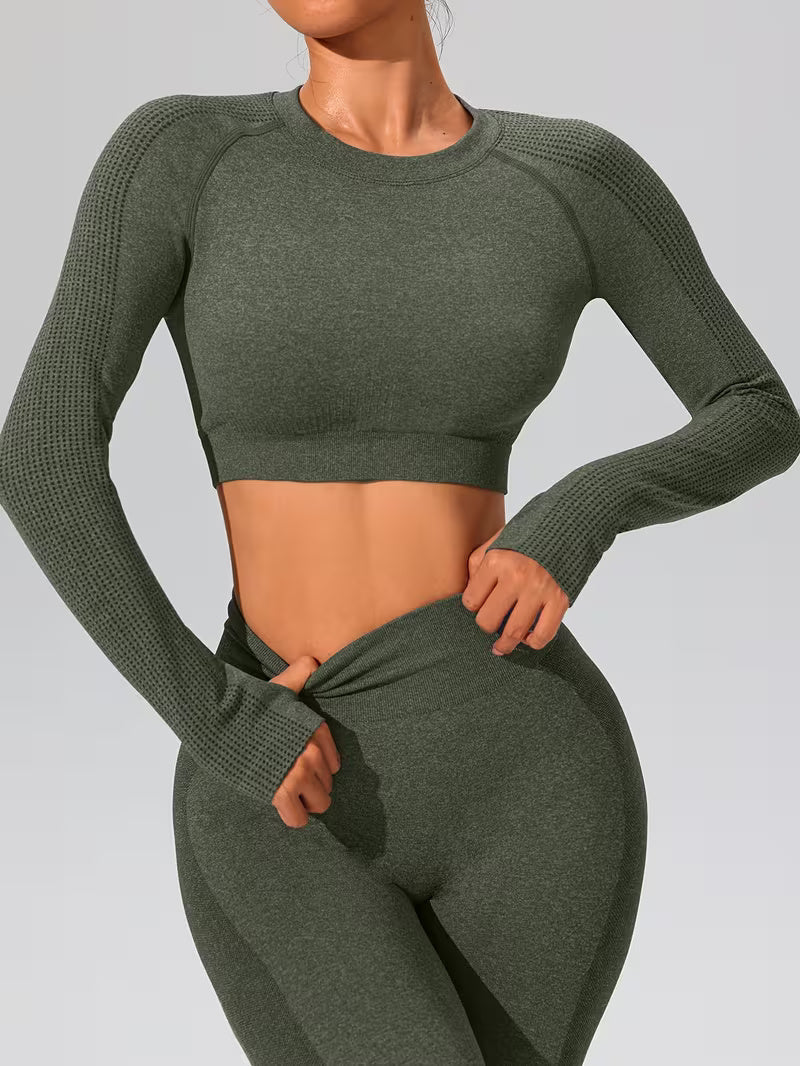 FlexFit Damen Sport Leggings und Top – Stylisch und Bequem