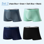 4-Pack Men's Boxer Briefs made from ultra-light, breathable material