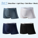 4-Pack Men's Boxer Briefs made from ultra-light, breathable material