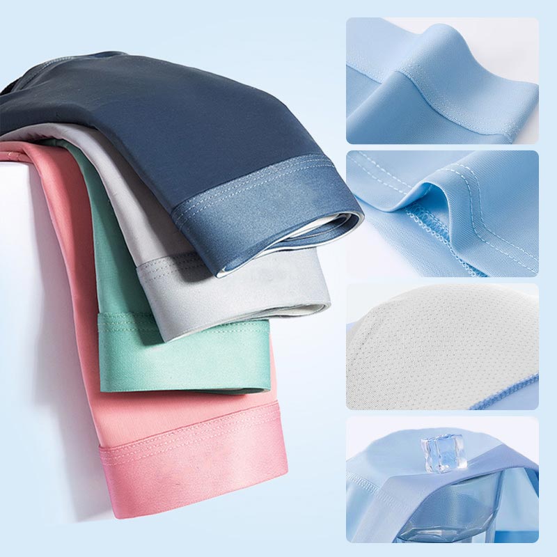 4-Pack Men's Boxer Briefs made from ultra-light, breathable material