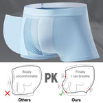 4-Pack Men's Boxer Briefs made from ultra-light, breathable material