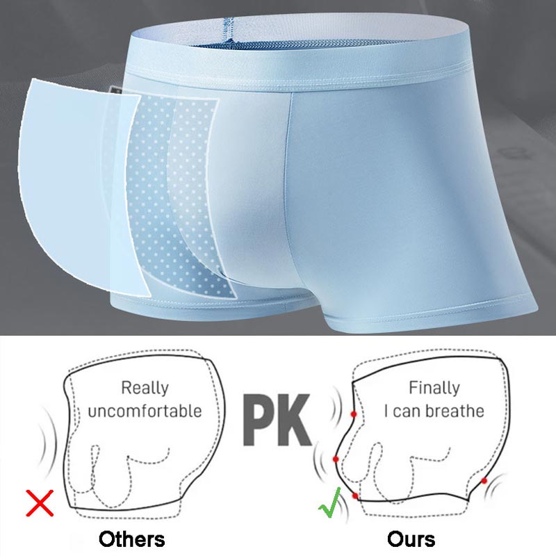 4-Pack Men's Boxer Briefs made from ultra-light, breathable material