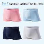 4-Pack Men's Boxer Briefs made from ultra-light, breathable material