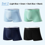4-Pack Men's Boxer Briefs made from ultra-light, breathable material