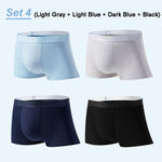 4-Pack Men's Boxer Briefs made from ultra-light, breathable material