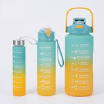 Vielseitige Trinkflasche mit motivierender Gestaltung