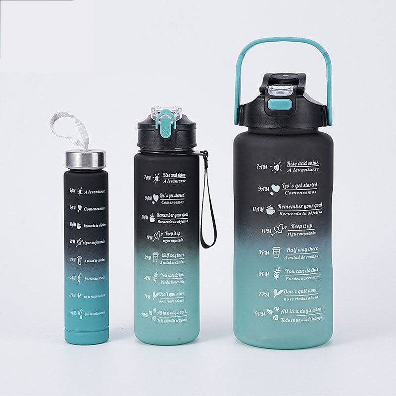 Vielseitige Trinkflasche mit motivierender Gestaltung