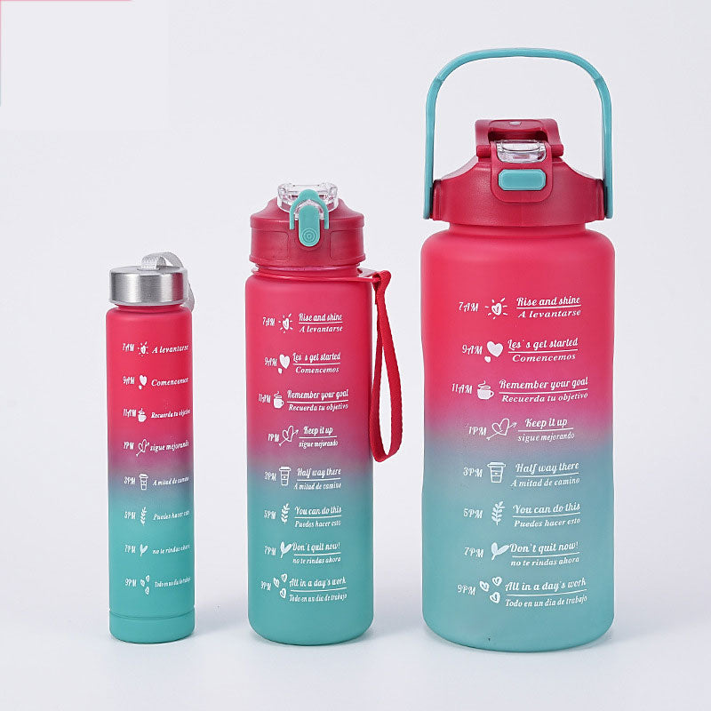 Vielseitige Trinkflasche mit motivierender Gestaltung