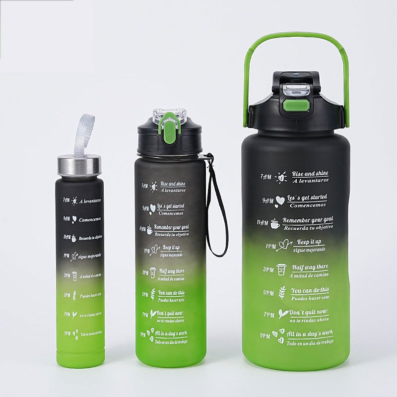 Vielseitige Trinkflasche mit motivierender Gestaltung