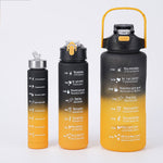 Vielseitige Trinkflasche mit motivierender Gestaltung