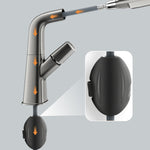 Elegant Single-Lever Basin Mixer with Pull-Out Spray Head