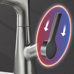 Elegant Single-Lever Basin Mixer with Pull-Out Spray Head
