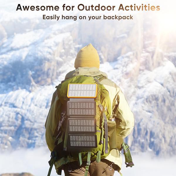 Handy 25000mAh Solar Power Bank - Your Companion for On the Go