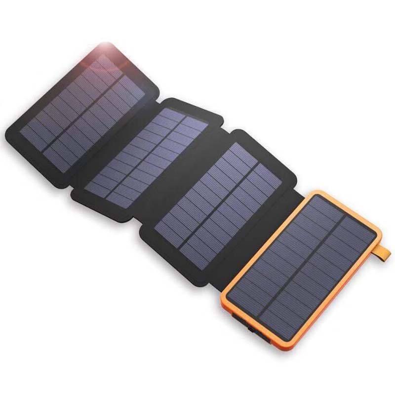 Tragbare Solarbatterie mit 25000mAh - Ideal für Reisen