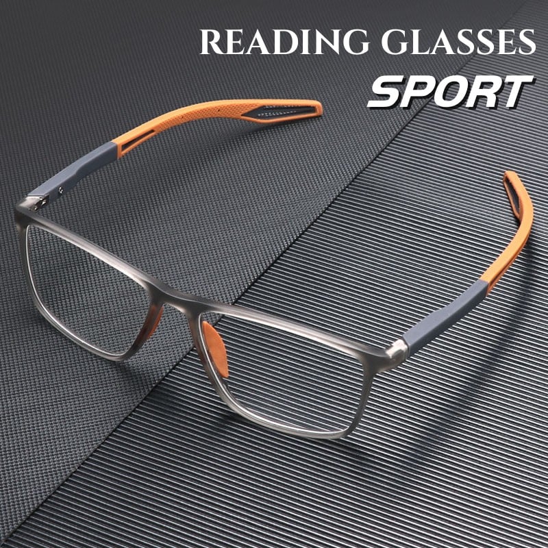 LumiGear | Sportbrille für Herren mit ultraleichten Gläsern gegen Blaulicht und Alterssichtigkeit