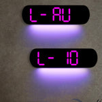 LuminaStyle | Multifunctional LED Wall Clock with Digital Display