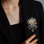 Elegant Pearl Brooch for Women – Handmade Jewelry Piece
