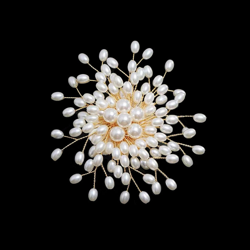 Elegant Pearl Brooch for Women – Handmade Jewelry Piece