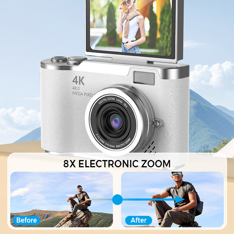 VividSnap | Digital Camera with 4K HD Flip Screen