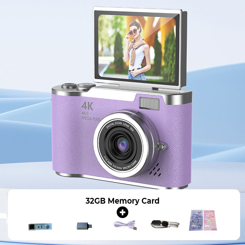 VividSnap | Digital Camera with 4K HD Flip Screen