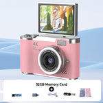 VividSnap | Digital Camera with 4K HD Flip Screen