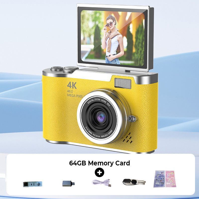 VividSnap | Digital Camera with 4K HD Flip Screen