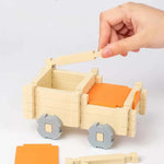 Wooden Building Block Set in Montessori Style – Stacking and Construction Toy