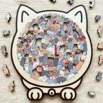 Wooden puzzle for cats
