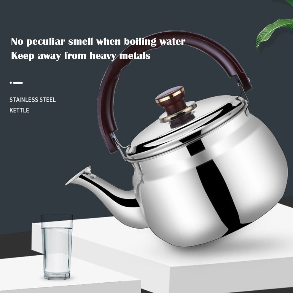 High-quality stainless steel kettle with whistle function