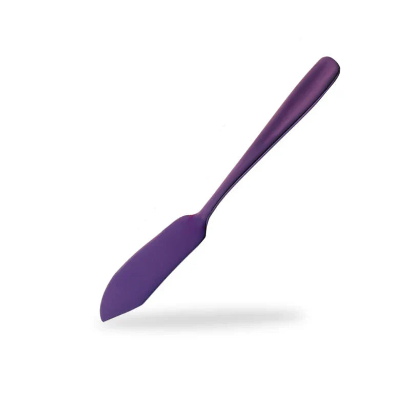 Stainless Steel Butter Knife – Colourful Spreader for Dessert, Jam, and Cream Cheese