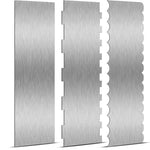Precise Stainless Steel Cake Smoother with Double Patterns