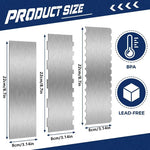 Precise Stainless Steel Cake Smoother with Double Patterns