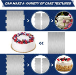 Precise Stainless Steel Cake Smoother with Double Patterns