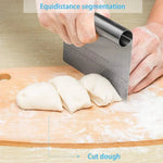 Precise Stainless Steel Dough Scraper & Baking Spatula for Professionals