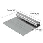 Precise Stainless Steel Dough Scraper & Baking Spatula for Professionals
