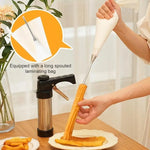 Versatile Stainless Steel Cookie Press and Cake Decorator