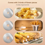 Versatile Stainless Steel Cookie Press and Cake Decorator