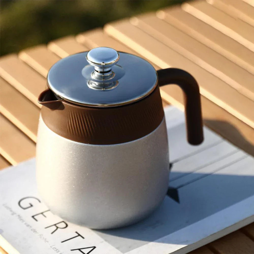 Premium Stainless Steel Teapot with Titanium Inner Coating | Tea Enjoyment
