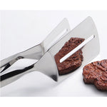 Multifunctional Stainless Steel Grill Tongs for Steak & BBQ