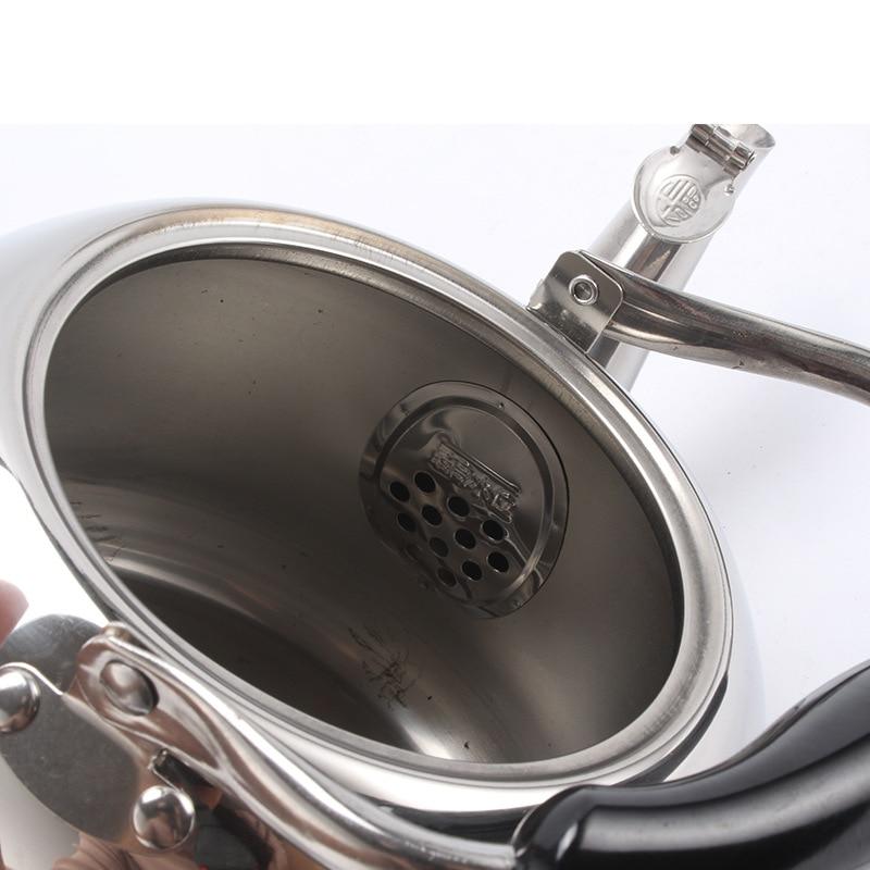 Elegant Stainless Steel Stovetop Kettle | AromaPlus