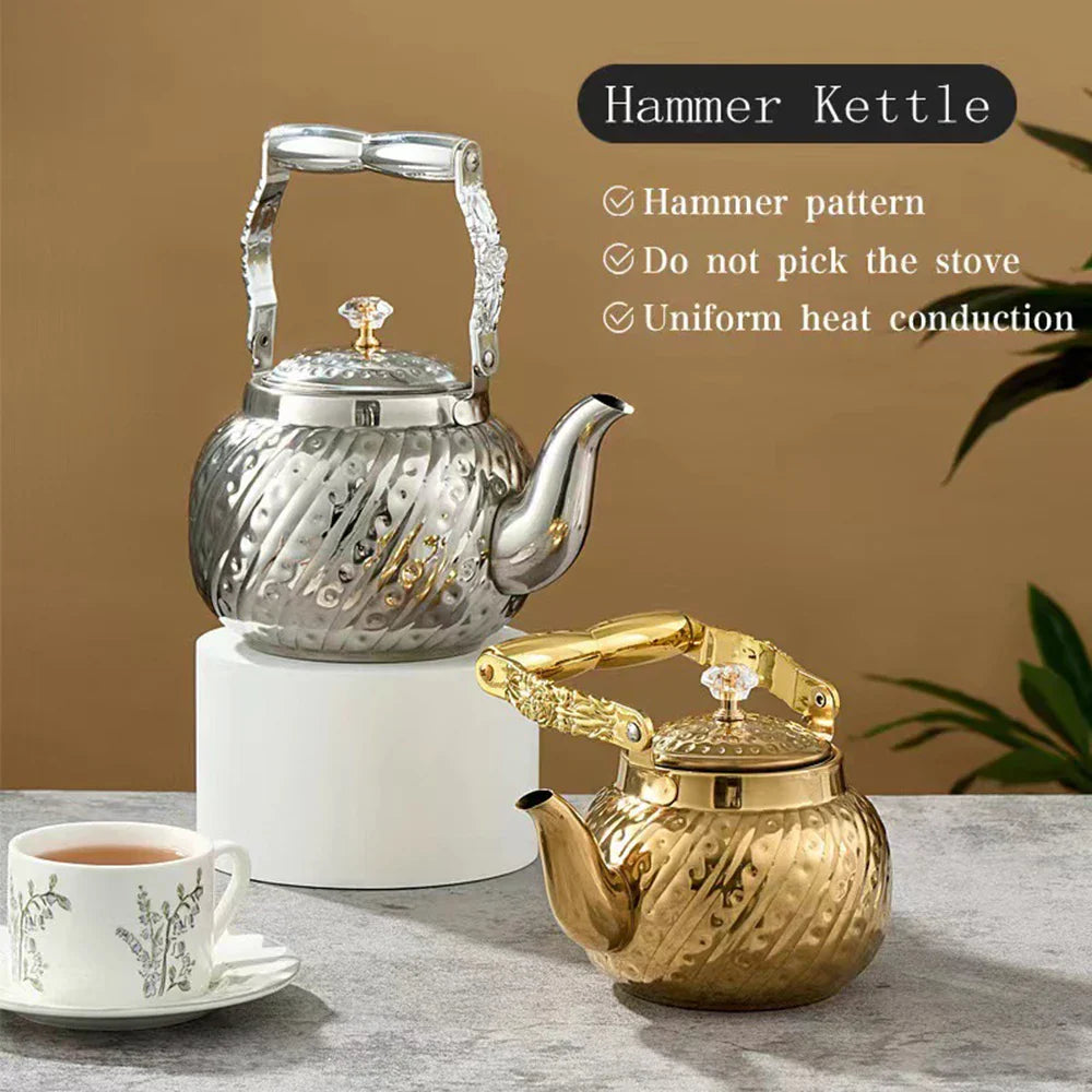 High-Quality Stainless Steel Teapot with Integrated Tea Infuser – Large Capacity