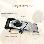 Practical stainless steel vegetable slicer with adjustable cut
