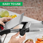 Practical stainless steel vegetable slicer with adjustable cut