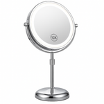 LumiMirror - Height-Adjustable LED Makeup Mirror with Magnification