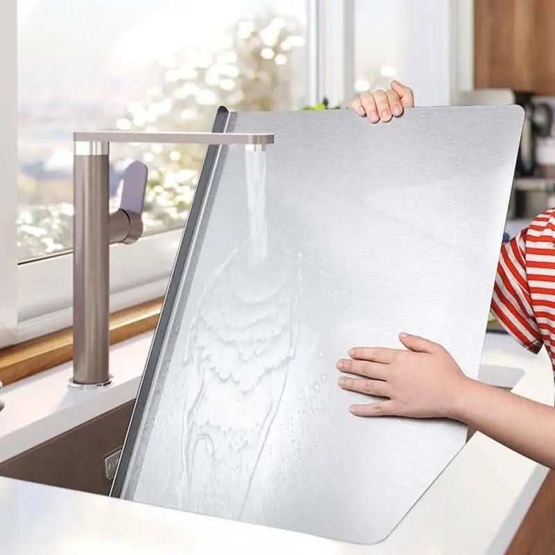 Stainless Steel Cutting Board - Non-Slip, Easy to Clean